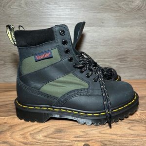 Dr. Martens 1460 Made In England Padded Panel Lace Up Brown/Oxblood boots